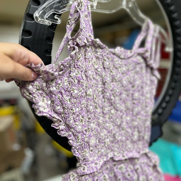 Sea New York Ida Apron Dress Lilac Floral Midi - Picture 13 of 14